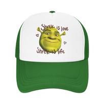 Shrekes is Love Shrek is Life Accessories Mesh Foam Trucker Hat Summer Cooling  Mesh-back Sun Caps Trendy Adjustbale One Size