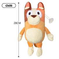 Bluey Bingo Anime Figure Plush Dolls Animation Peripheral Dog Dad Bandit And Mom Chilli 28CM Family Stuffed Toys Kids Gift