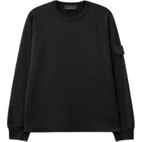 Stone Island Ghost Series Ss25 Ghost Pieces Black Label Lightweight Cotton Crew Neck Sweatshirt Unisex Sweatshirt K1S1561000-11S00F3-V0029 L