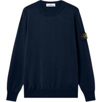 Stone Island ženklelis Briaunotos rankogaliai ir apačia Apvalus kaklas Megztinis vyriškas L1S155100053S00B2-V0020 M