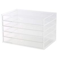 MUJI Stackable Acrylic 5 W x 17cm D x 16cm Product Transparent Case, Horizontal, Tiers, Approx. 25.5cm H, Number 15915491,