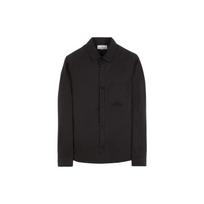 Stone Island Šviesus Drobės Viršutinis Marškinys Juodas Vyriški Viršutiniai Drabužiai 781512205-V0029 M