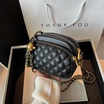 Women's 2023 Diamond Pattern Chain Crossbody Bag - Textured Small Handbag for Summer juoda