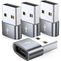 4-Pack USB C Female to USB Male Adapter Type C to USB A Charger Cable Converter,Compatible with iPhone iPad Samsung Galaxy Pixel sidabras