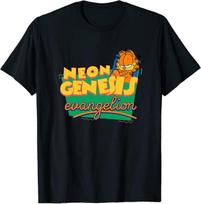 Neon Genesis Evangelion Garfield Klasikiniai marškinėliai M-3XL Pagaminta JAV Unisex marškinėliai L