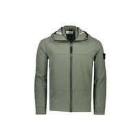 Stone Island Fw21 Rankovės Logotipas Vienspalvė Užtraukiama su Gobtuvu Striukė Vyriška Striukė Žalia 7515Q0122-V0055 L
