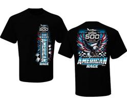 NASCAR 2026 Daytona 500 Patriotiškas erelis Marškinėliai Juodi Dydis S-5XL Gerbėjų sukurtas Unisex Marškinėliai XXXXL
