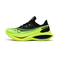 Saucony Endorphin Pro 5 Pirštų Anglies Plokštelė Atšokimas Maratono Lenktyniniai Bėgimo Bateliai Unisex bėgimo bateliai Juodi Žali S31064-630 40