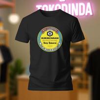 KIKKOMAN SOJŲ padažas logotipas Marškinėliai Juokingi Pagaminta JAV S-5XL Unisex Marškinėliai S