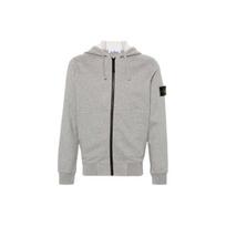 Stone Island Ss24 Logo Zip Hoodie Men Hoodies Gray 801564251-A0M64 XXL