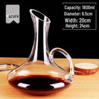 Crystal Glass Wine Decanter with Handle