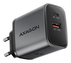 AXAGON Wall charger 67W, 2x port (USB-A + USB-C) PD3.0/PPS/QC4+/SFC 2.0/Apple | ACU-PQ67