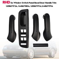 RHD Interior Door Grab Handle Cover + Switch Bezel For VW Golf MK4 Bora 1998-2005