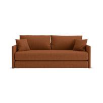 Terakotos spalvos sulankstoma sofa iš šenilinio audinio 209 cm Shannon – Cosmopolitan Design