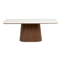 Iš keraminės plokštės valgomojo stalas 90x200 cm Noli – House Nordic