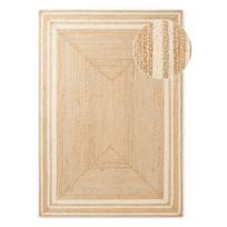 Apverčiamas/rankų darbo kreminės spalvos/natūralios spalvos iš džiuto kilimas 160x230 cm Jutta – Hanse Home