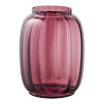 Raudonos spalvos iš stiklo rankų darbo vaza (aukštis 21 cm) – House Nordic