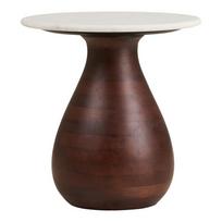 Su marmuriniu stalviršiu apvalios formos šoninis stalas ø 40 cm Heide – House Nordic