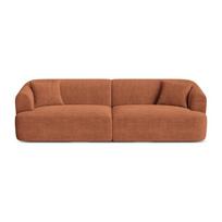 Terakotos spalvos sofa iš kordinio velveto 255 cm Campi – Cosmopolitan Design