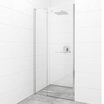 Dušo durys į nišą SAT TGD NEW chromo spalvos profiliais 120 cm pločio