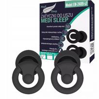 Ausų kamštukai miegui Medi Sleep XS / S / M / L dydžio, juodi