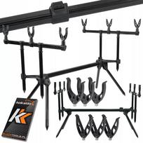 Hokkaido karpių meškerių stovas Rod Pod 3 meškerėms, stabilus įrankis žvejui