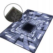 Kilimas svetainei ar kambariui 160x220cm mėlynas 3D modernus optinė iliuzija