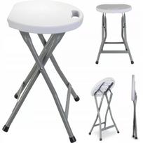 GOLIAT sulankstoma kėdė taburetė kėdutė 46 cm balta