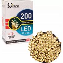 Lauko kalėdinės lemputės 200 LED šiltai balta, papildomas lizdas 10 m