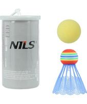 Nailoninis badmintono plunksniukas Nils NBL6092, 1 vnt., su kamuoliuku