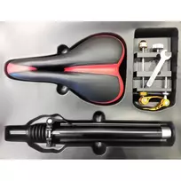 Elektroninio paspirtuko sėdynė Beaster Scooter BSSEAT, tinka BS700B, BS701B, BS800B, BS801B modeliams,Black/Red