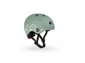 Scoot & Ride Kask XXS-S Green Lines