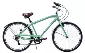 Huffy Sienna 27,5" Vintage dviratis, Shimano 7 greičių indeksas, Žalias