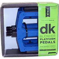 Pedalai DK BMX, 1/2 CR-MO ašis (mėlyni)