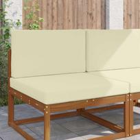Lauko sofa pagalvėlė 2 pcs Kreminė Poliesteris