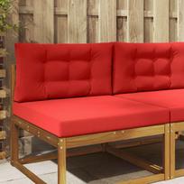 Lauko sofa pagalvėlė 2 pcs Raudona Poliesteris