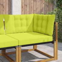 Lauko sofa pagalvėlė 3 pcs Žalia Poliesteris