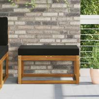 Lauko Sėdimosios Pagalvė Juodas 80 x 40 x 8 cm 100% poliesteris