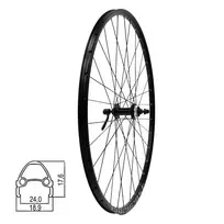 Priekinis ratas 28" Rodi Ghost // 32H, diskiniai CenterLock // greitveržlė, dvigubas, aliuminis, kniedytas