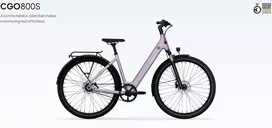 Dviratis 28" elektrinis Tenways CGO800S 374Wh unisex violetinis matinis 48cm one size