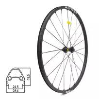 Priekinis ratas MAVIC ALLROAD SL 28" // diskiniams CL, 24H, Aero stipinai, 12x100