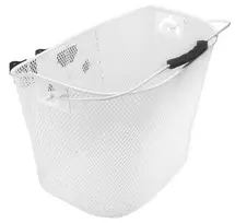 Krepšelis priekiui Azimut su plastikiniu NEW laikikliu WHITE 35x26x26cm