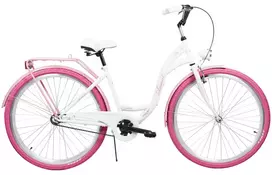Dviratis AZIMUT City Lux 28" 2025 white-pink