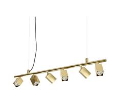 Ideal Lux - LED liustra ant laido DYNAMITE 6xGU10/7W/230V CRI 90 žalvaris