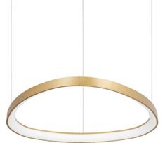 Ideal Lux - pakabinama LED liustra GEMINI LED/47W/230V 4000K Ø61 cm CRI 90 žalvaris