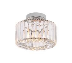 Lubinis šviestuvas VETRO 1xE27/15W/230V, Ø 24,5 cm, matinė chromo apdaila