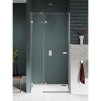 Dušo durys New Trendy AVEXA NICKEL BRUSHED į nišą 120 cm skaidrus stiklas, braižyto nikelio, kairinės