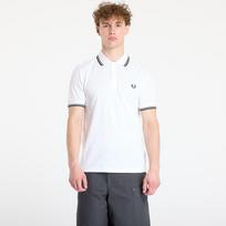FRED PERRY Twin Tipped Short Sleeve Tee White - Dydis M (M3600 200 Marškinėliai)