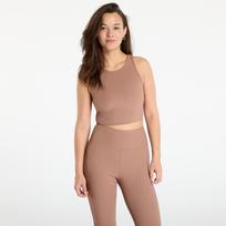 Urban Classics Ladies Sports Top Rib Light Brown - Dydis L (TB7802-02803 Marškinėliai)