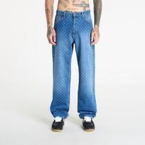 Jeansy Daily Paper Amba Monogram Jeans New Mid Blue - Dydis L (2411167 Kelnės)